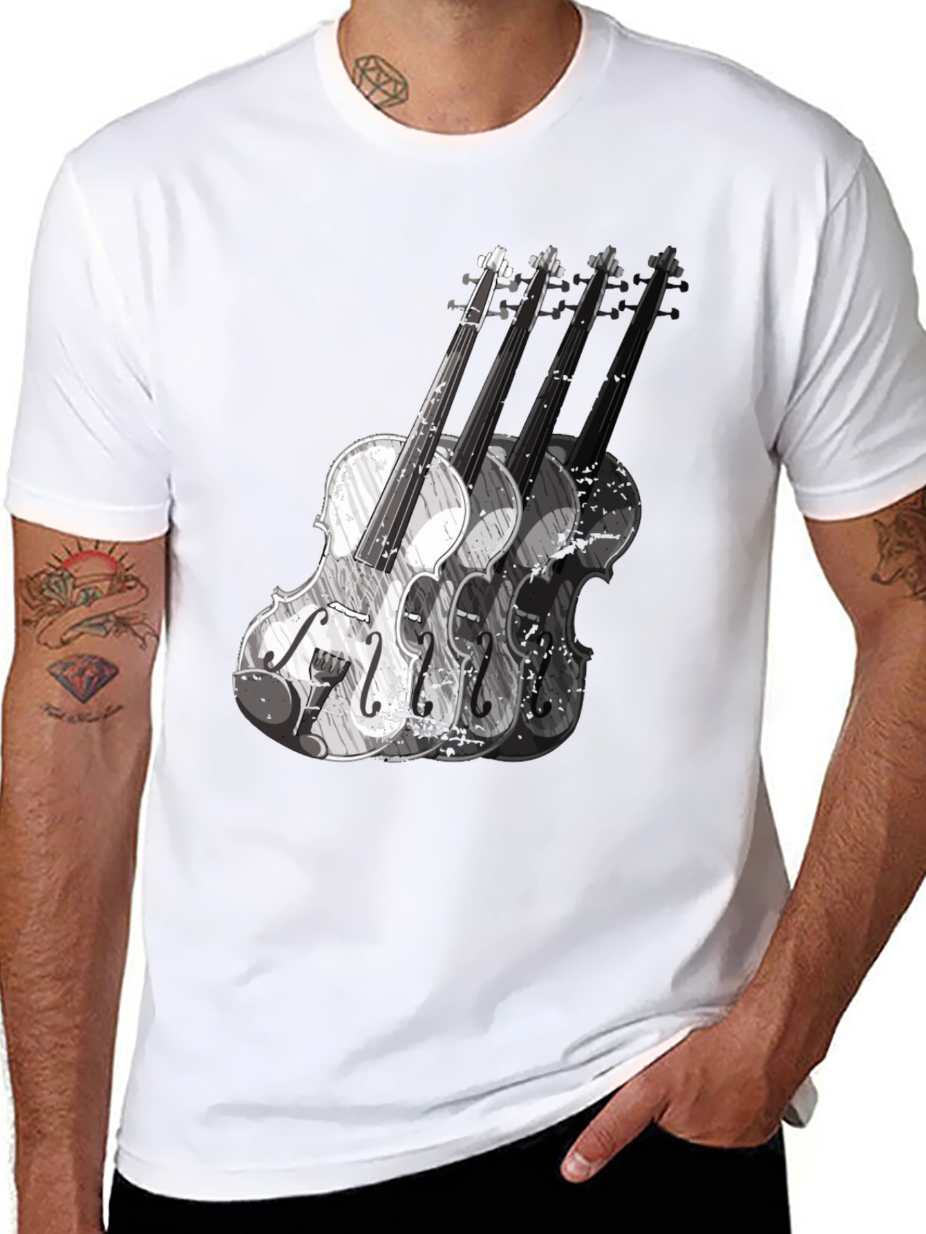 Violin Graphic T-Shirt