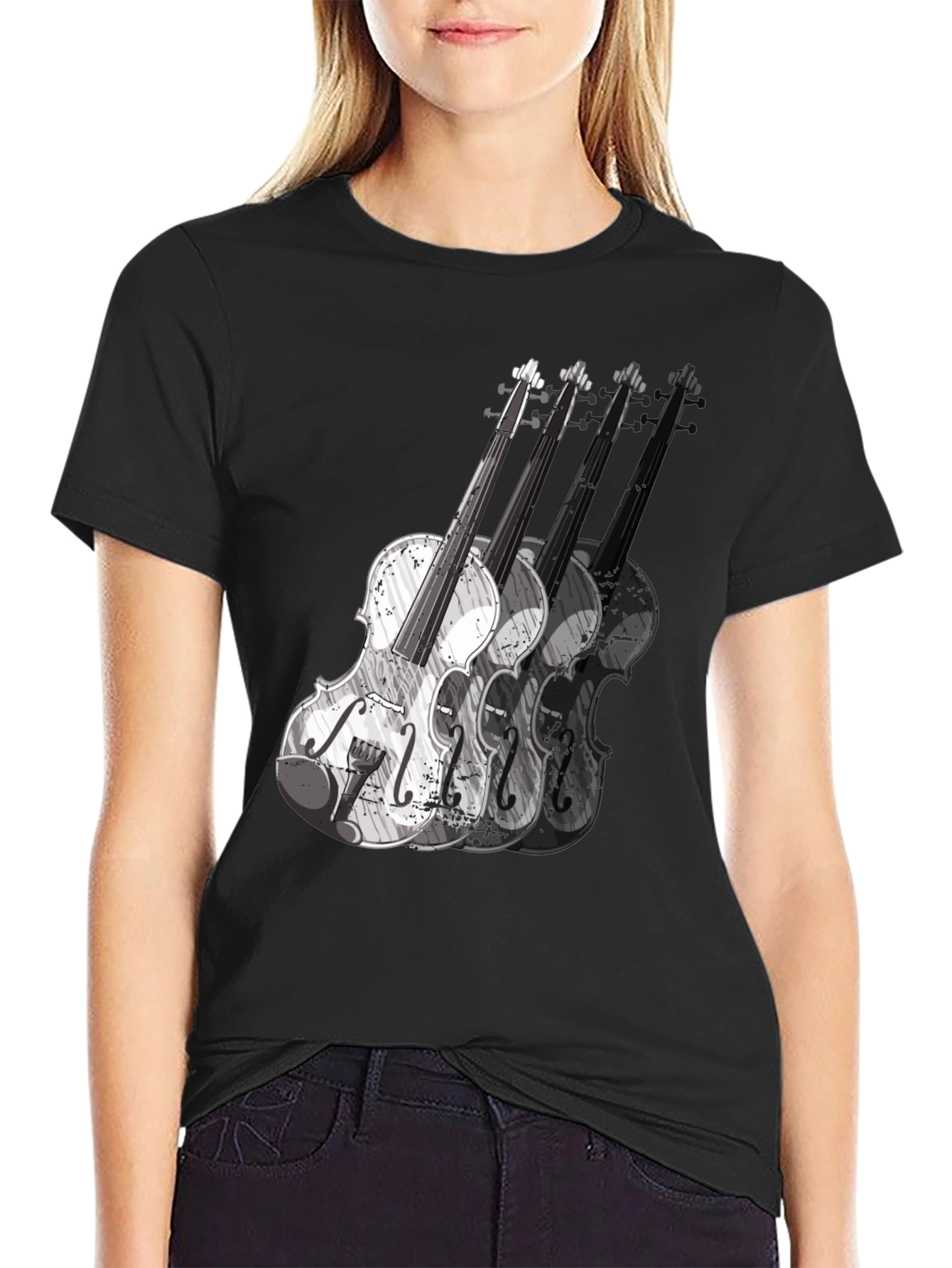 Violin Graphic T-Shirt