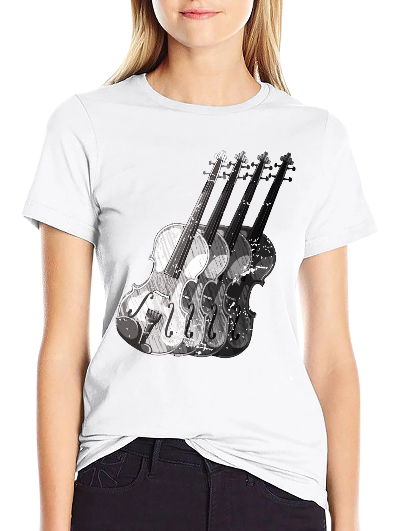 Violin Graphic T-Shirt