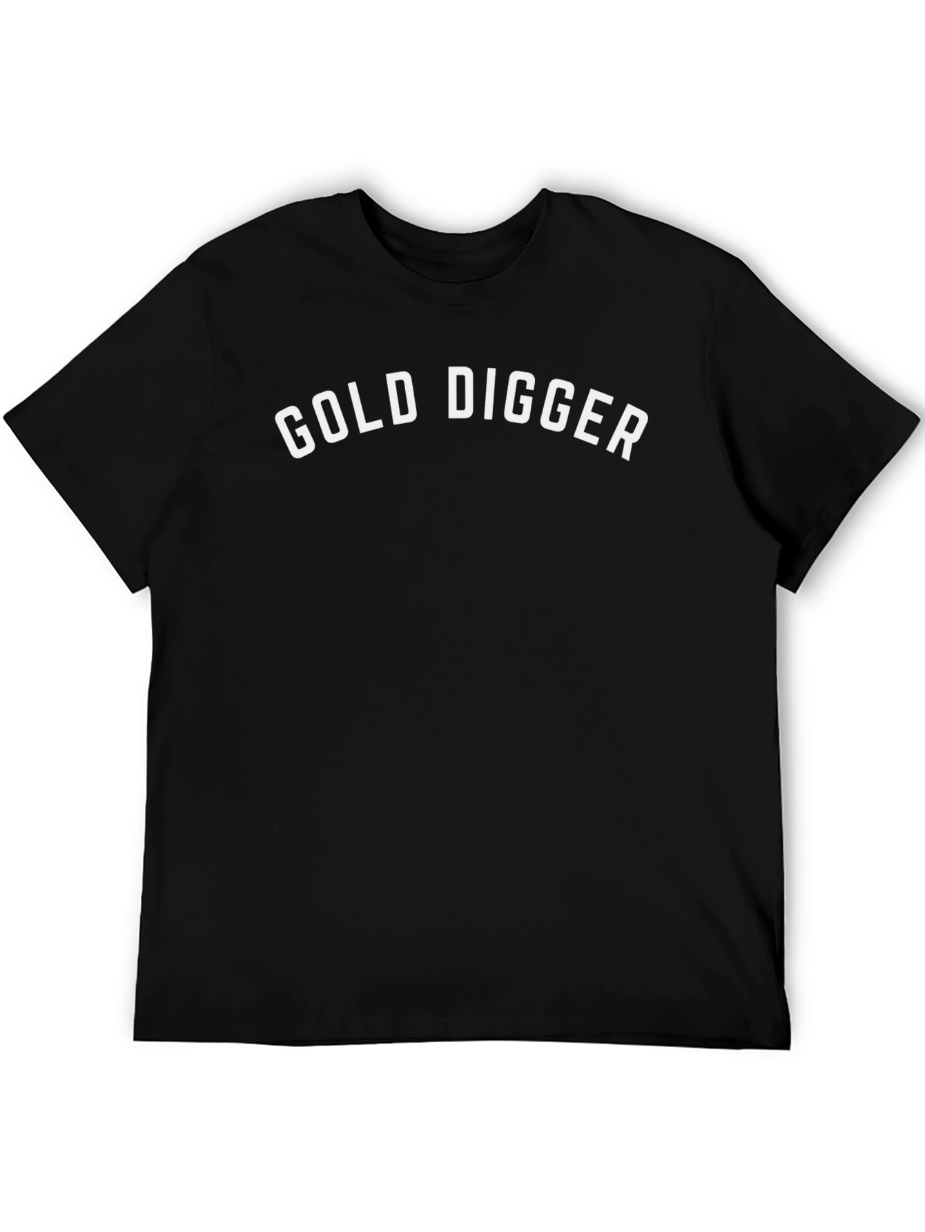 Gold Digger Graphic T-Shirt - Black Cotton Tee