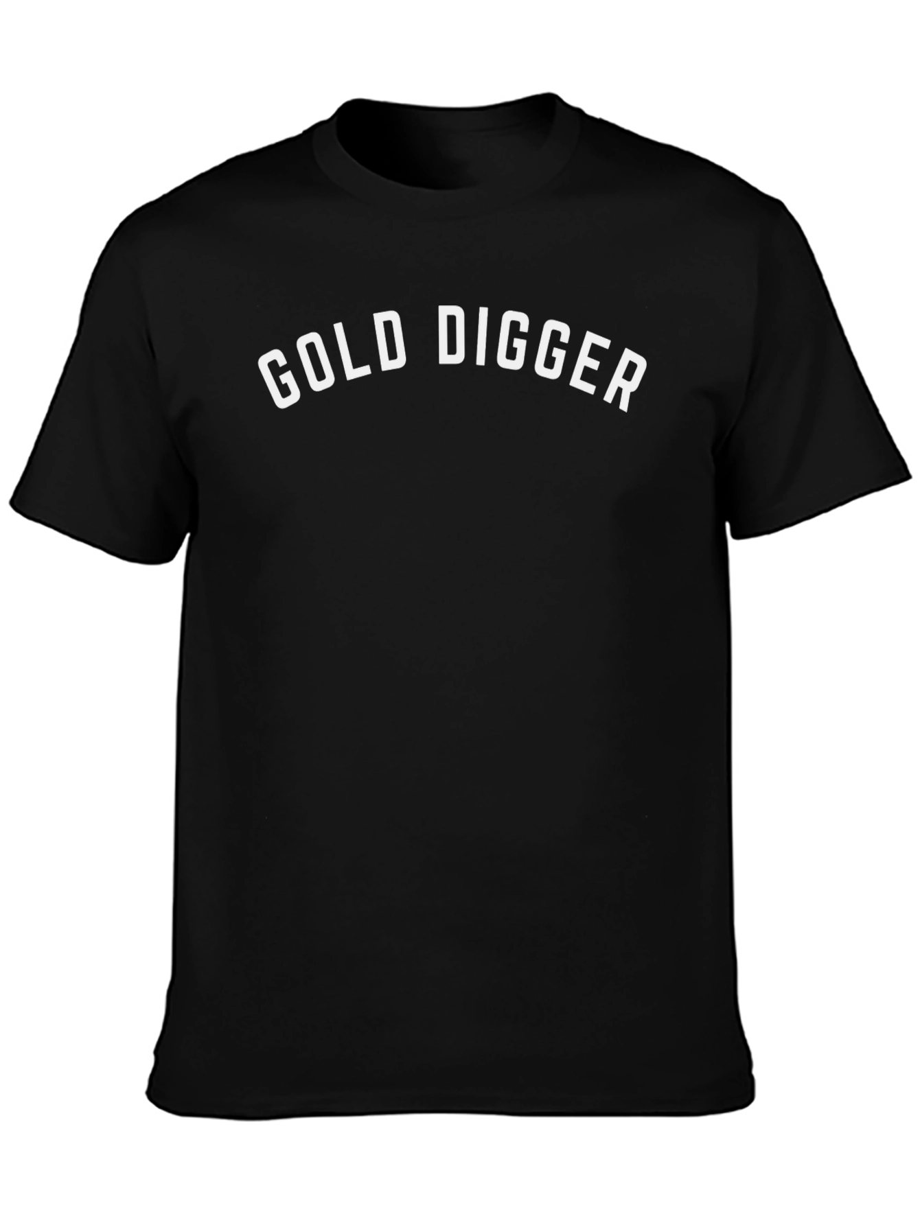 Gold Digger Graphic T-Shirt - Black Cotton Tee