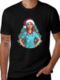 Christmas Nurse Graphic T-Shirt