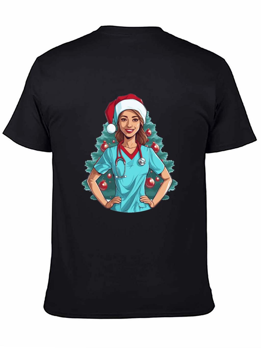 Christmas Nurse Graphic T-Shirt