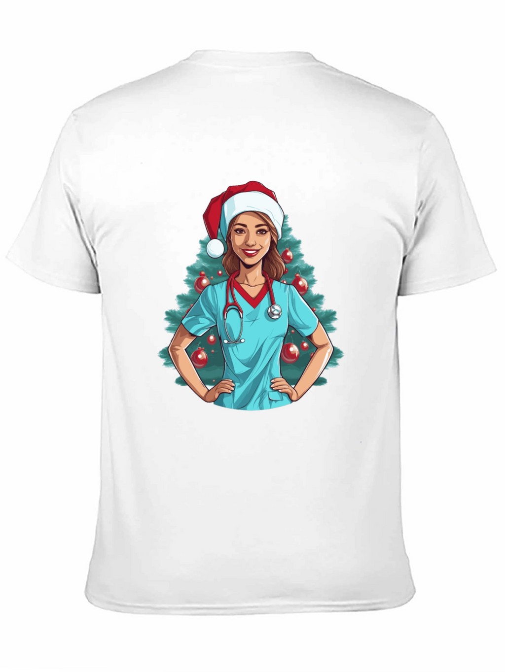 Christmas Nurse Graphic T-Shirt
