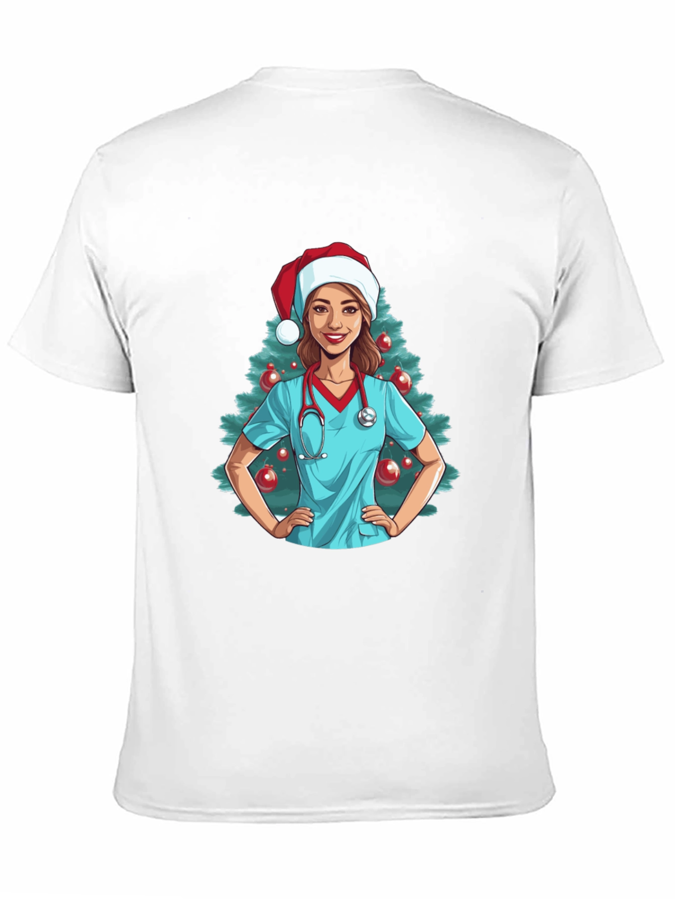 Christmas Nurse Graphic T-Shirt