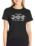 Cycling DNA T-Shirt - Bikers Passion Tee