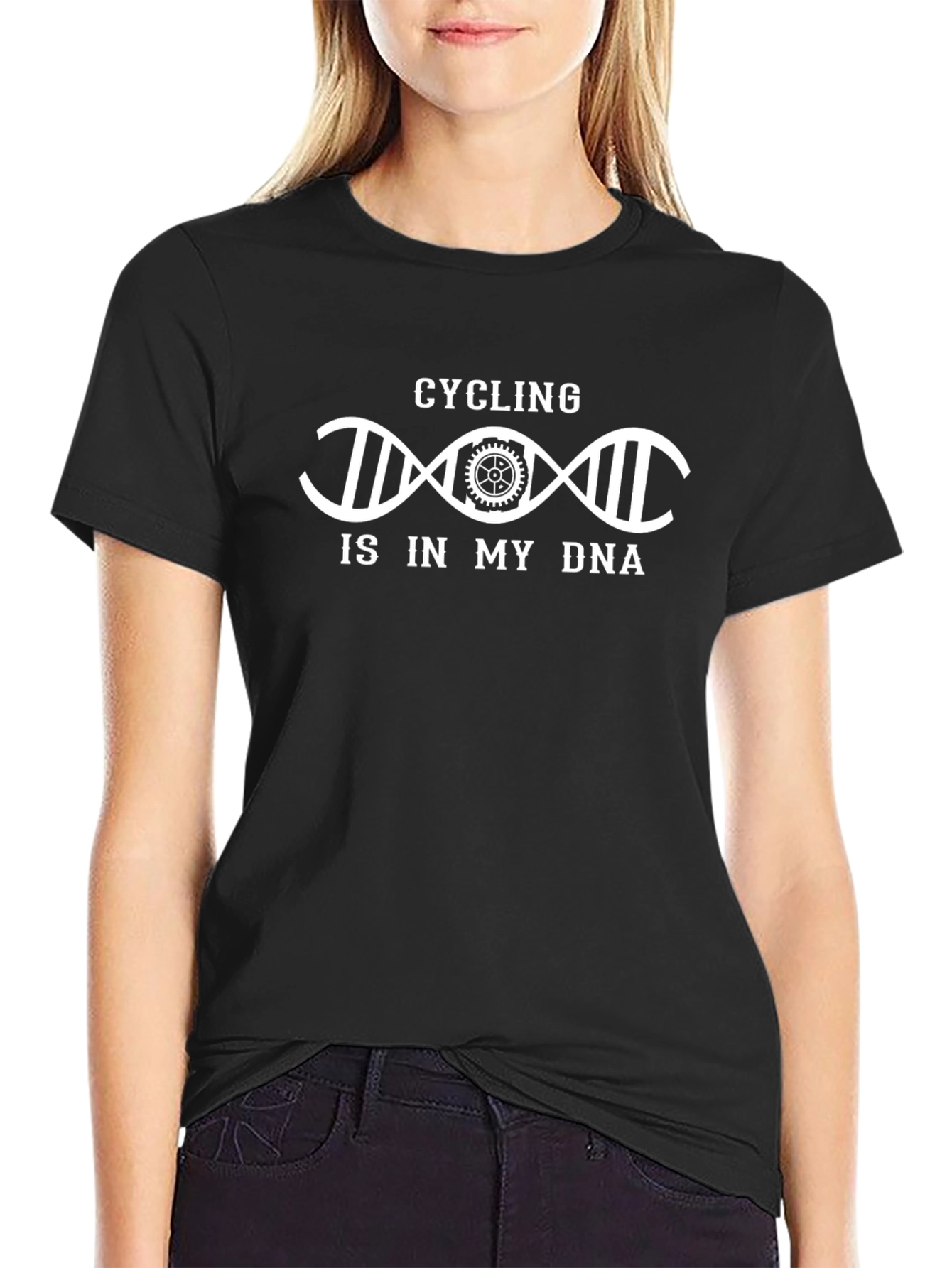 Cycling DNA T-Shirt - Bikers Passion Tee