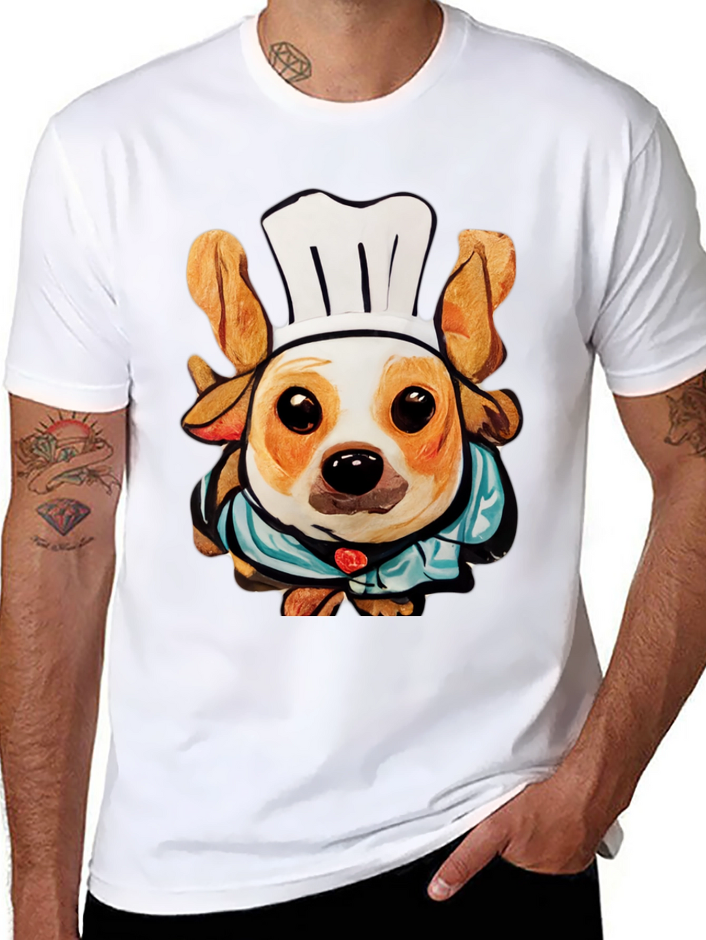 Chef Dog T-Shirt: Cute Canine Cook Apparel