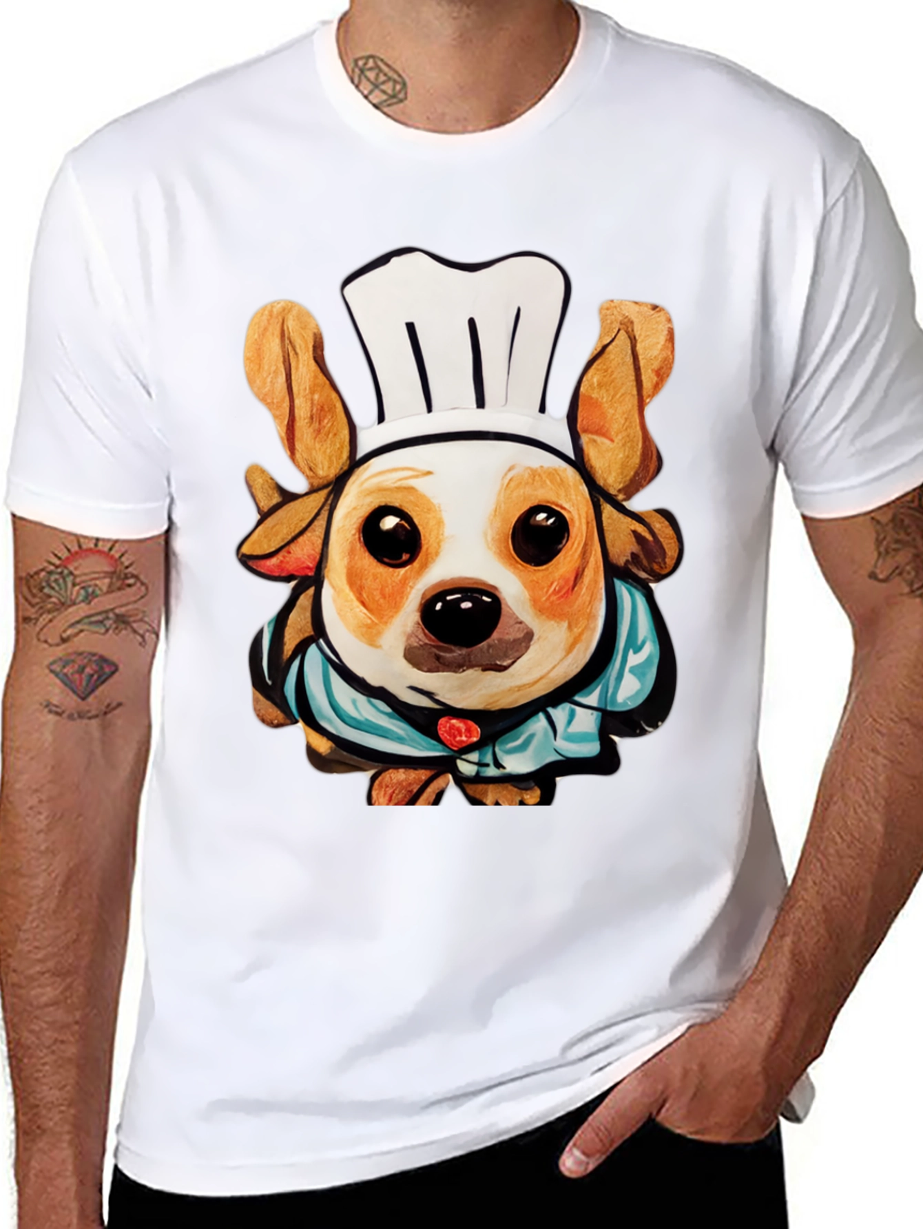 Chef Dog T-Shirt: Cute Canine Cook Apparel