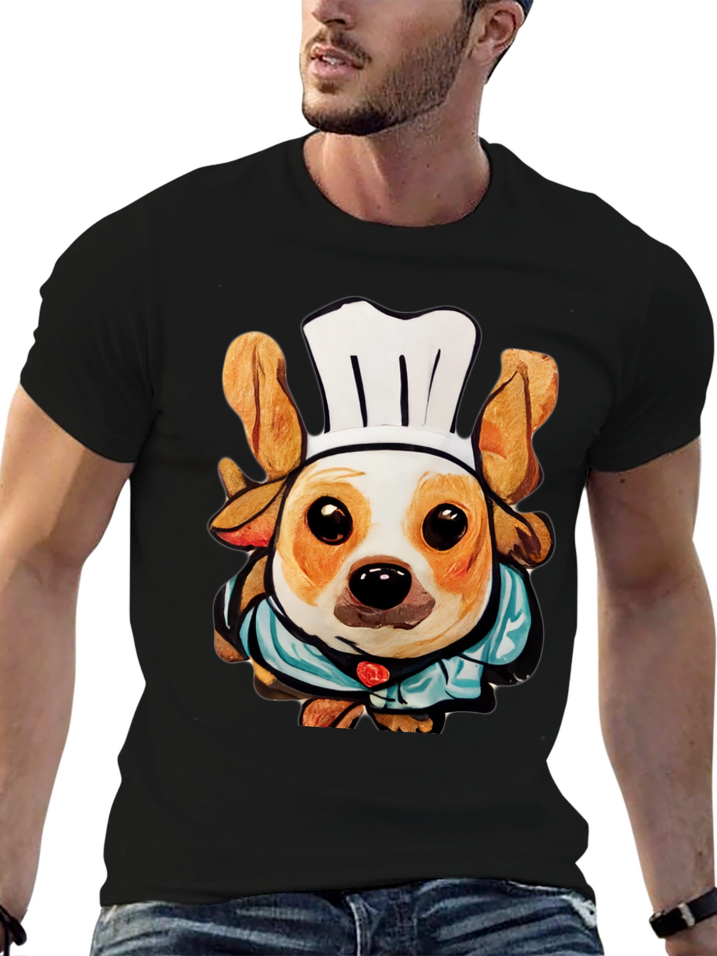 Chef Dog T-Shirt: Cute Canine Cook Apparel