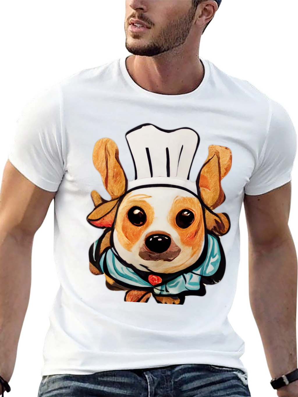 Chef Dog T-Shirt: Cute Canine Cook Apparel