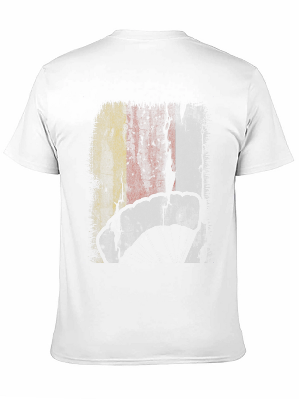 Belgium Flag Grunge Graphic Mens Black T-Shirt