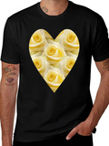 Heart of Roses Black T-Shirt