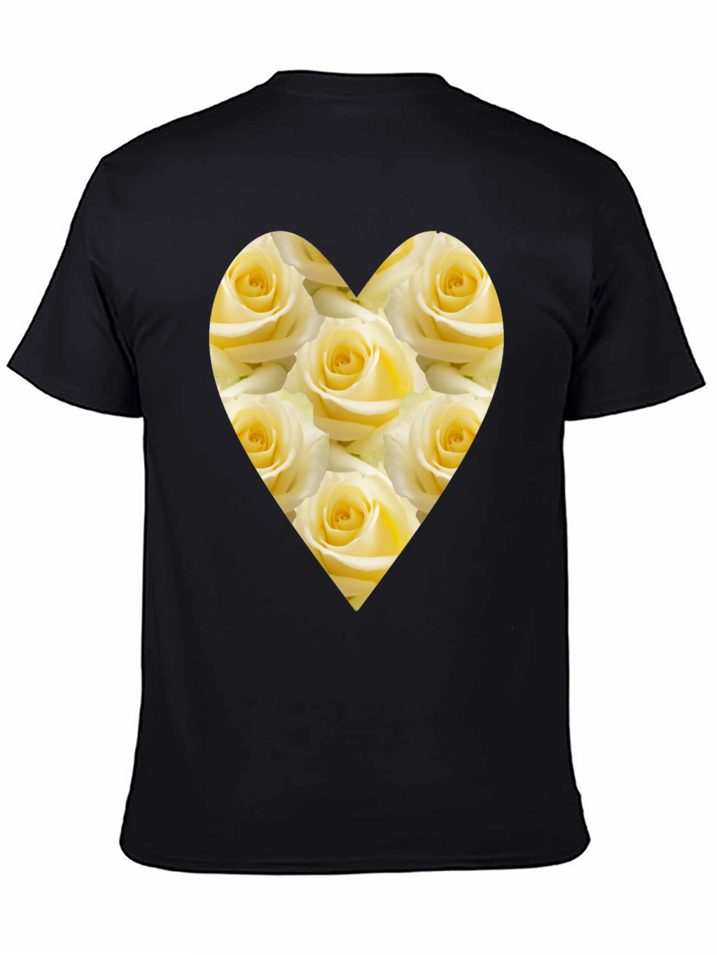 Heart of Roses Black T-Shirt