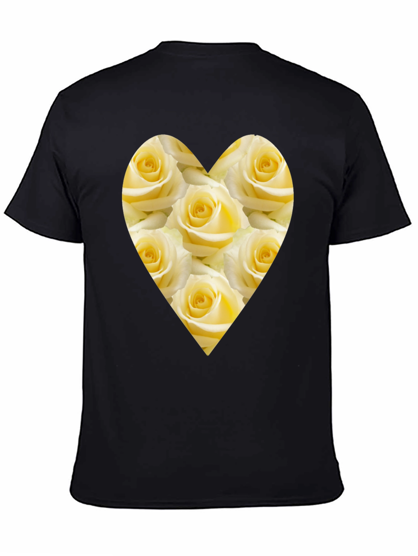 Heart of Roses Black T-Shirt