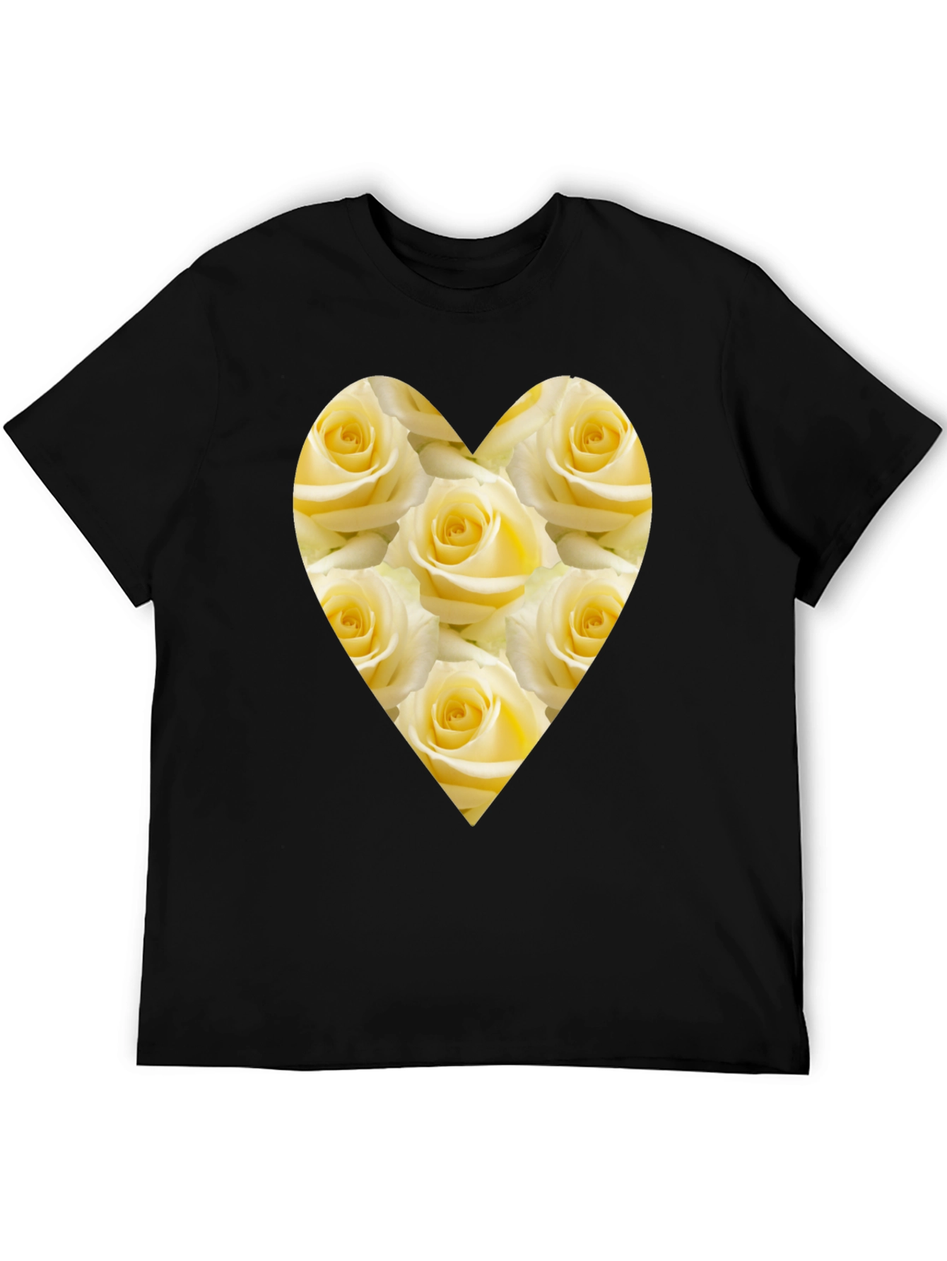 Heart of Roses Black T-Shirt