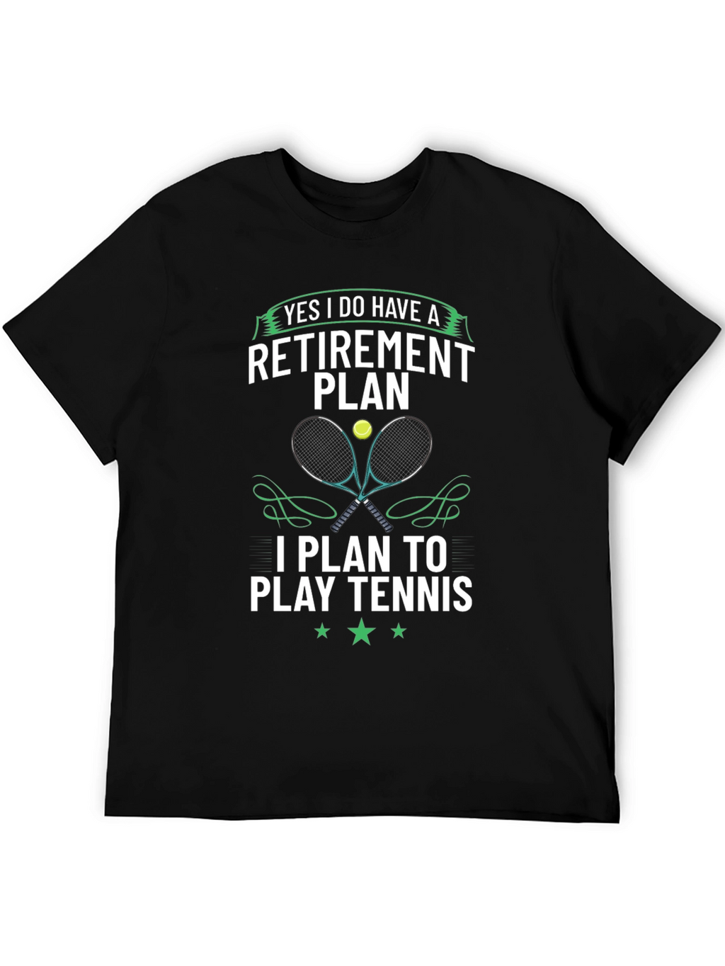 Retirement Plan Tennis Graphic Tee