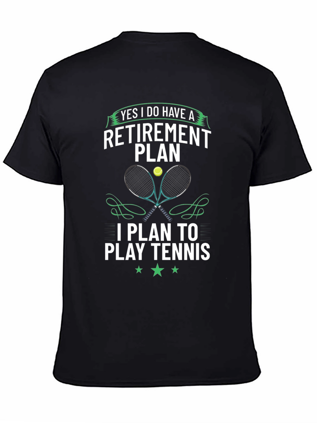Retirement Plan Tennis Graphic Tee