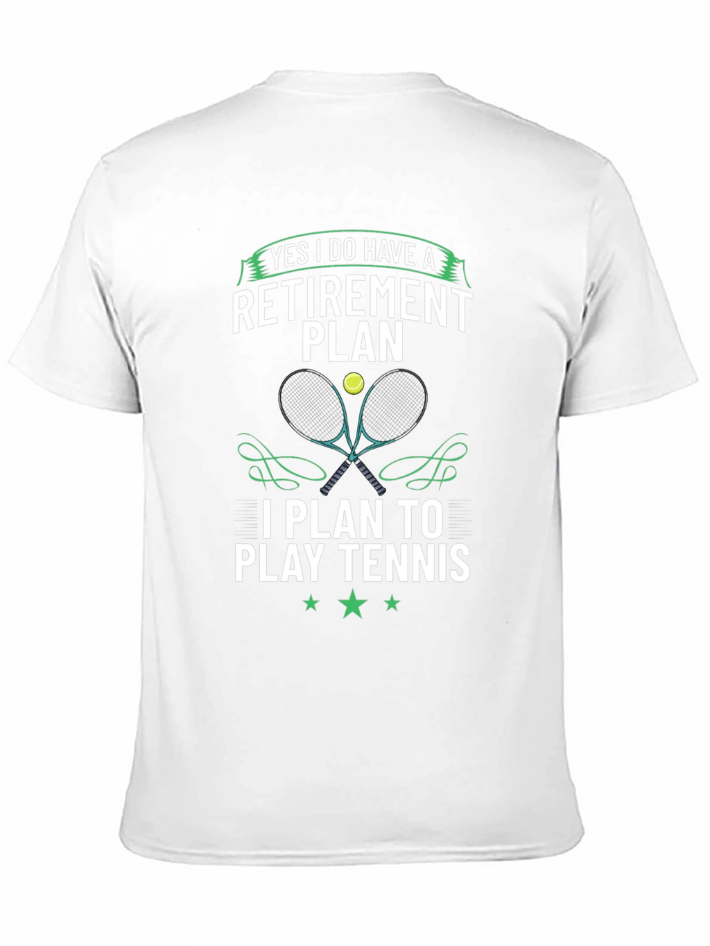 Retirement Plan Tennis Graphic Tee
