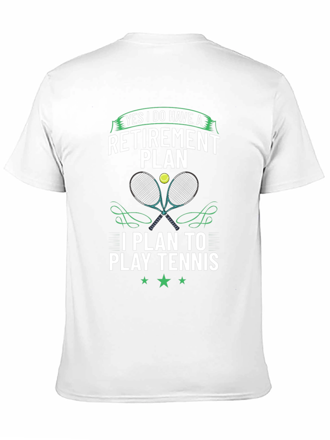 Retirement Plan Tennis Graphic Tee