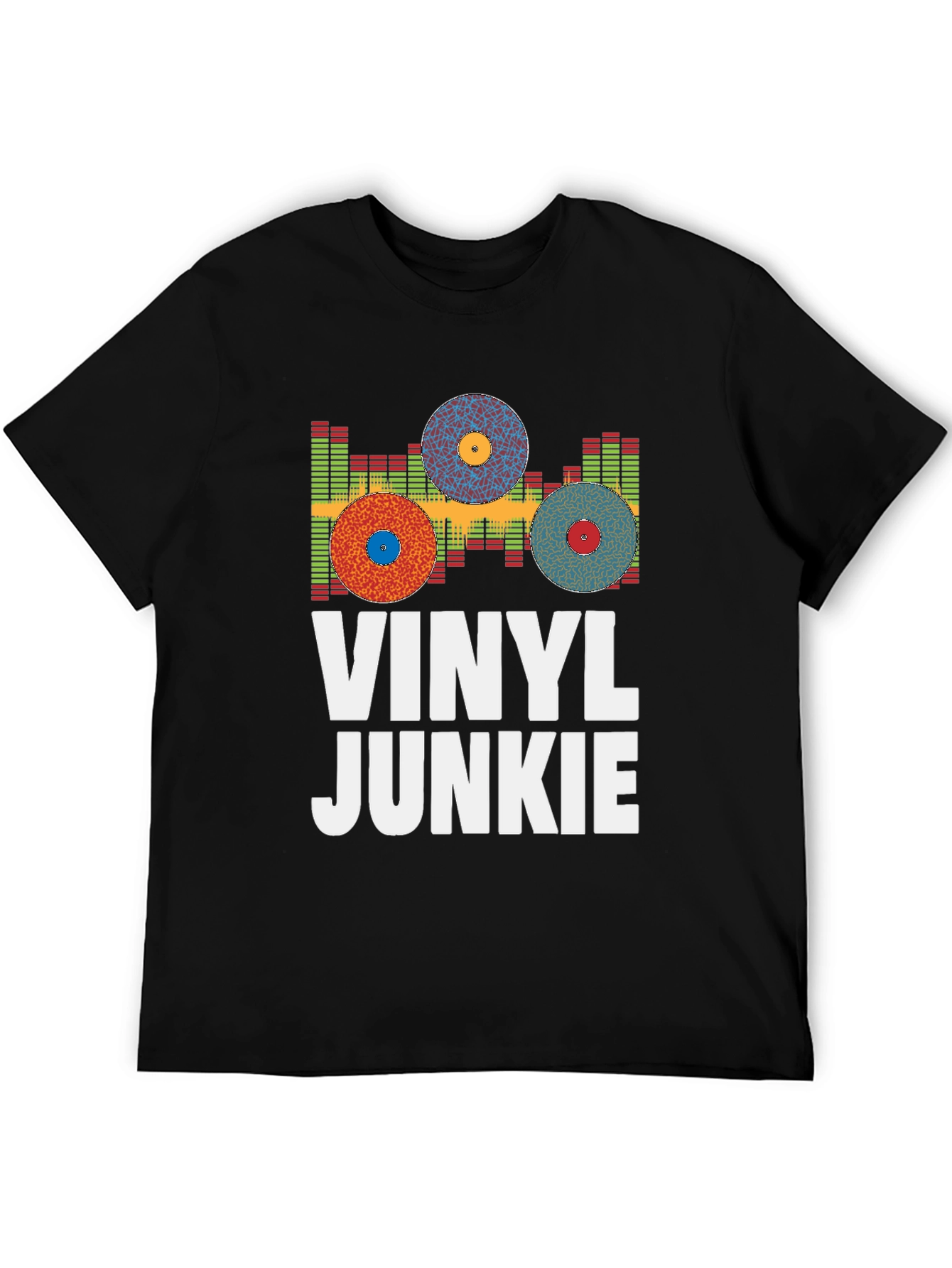 Vinyl Junkie T-Shirt - Music Lover Tee