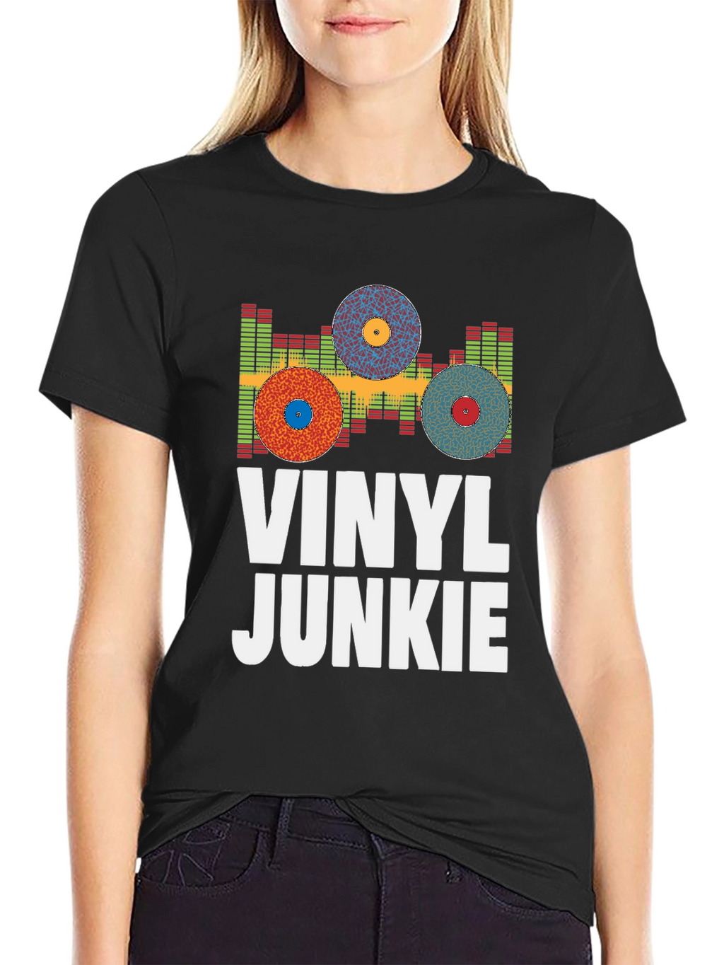 Vinyl Junkie T-Shirt - Music Lover Tee