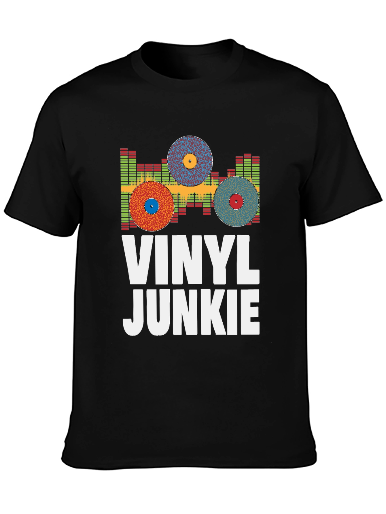 Vinyl Junkie T-Shirt - Music Lover Tee