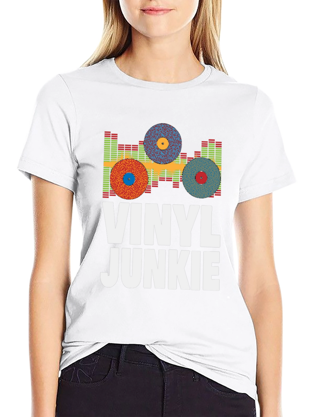 Vinyl Junkie T-Shirt - Music Lover Tee