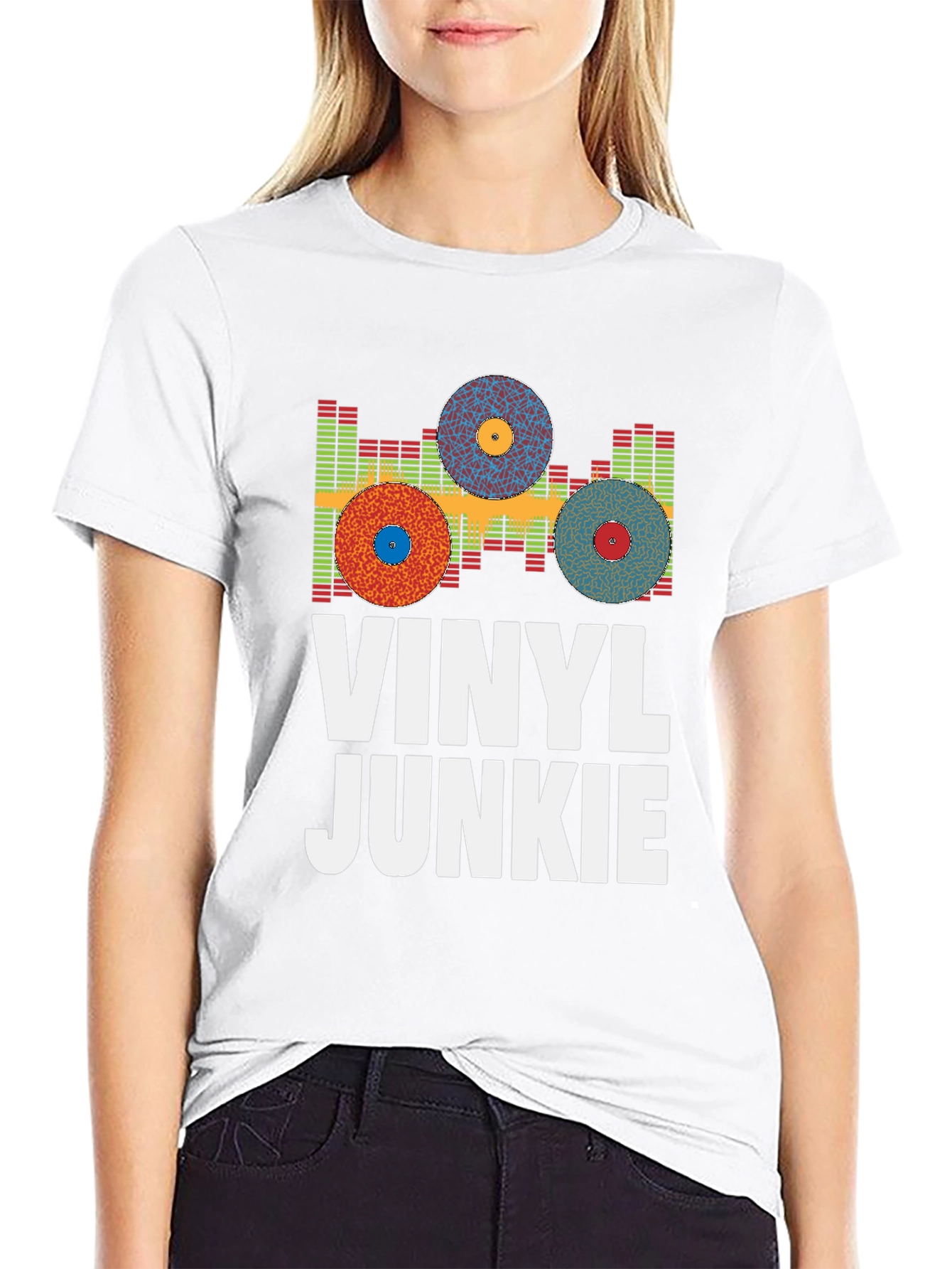 Vinyl Junkie T-Shirt - Music Lover Tee