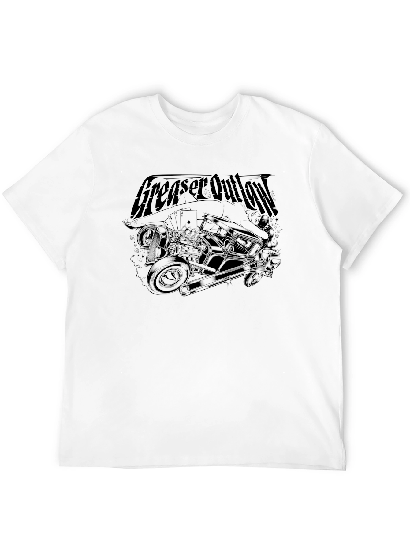 Greaser Outlaw Graphic T-Shirt - Classic Cool Tee