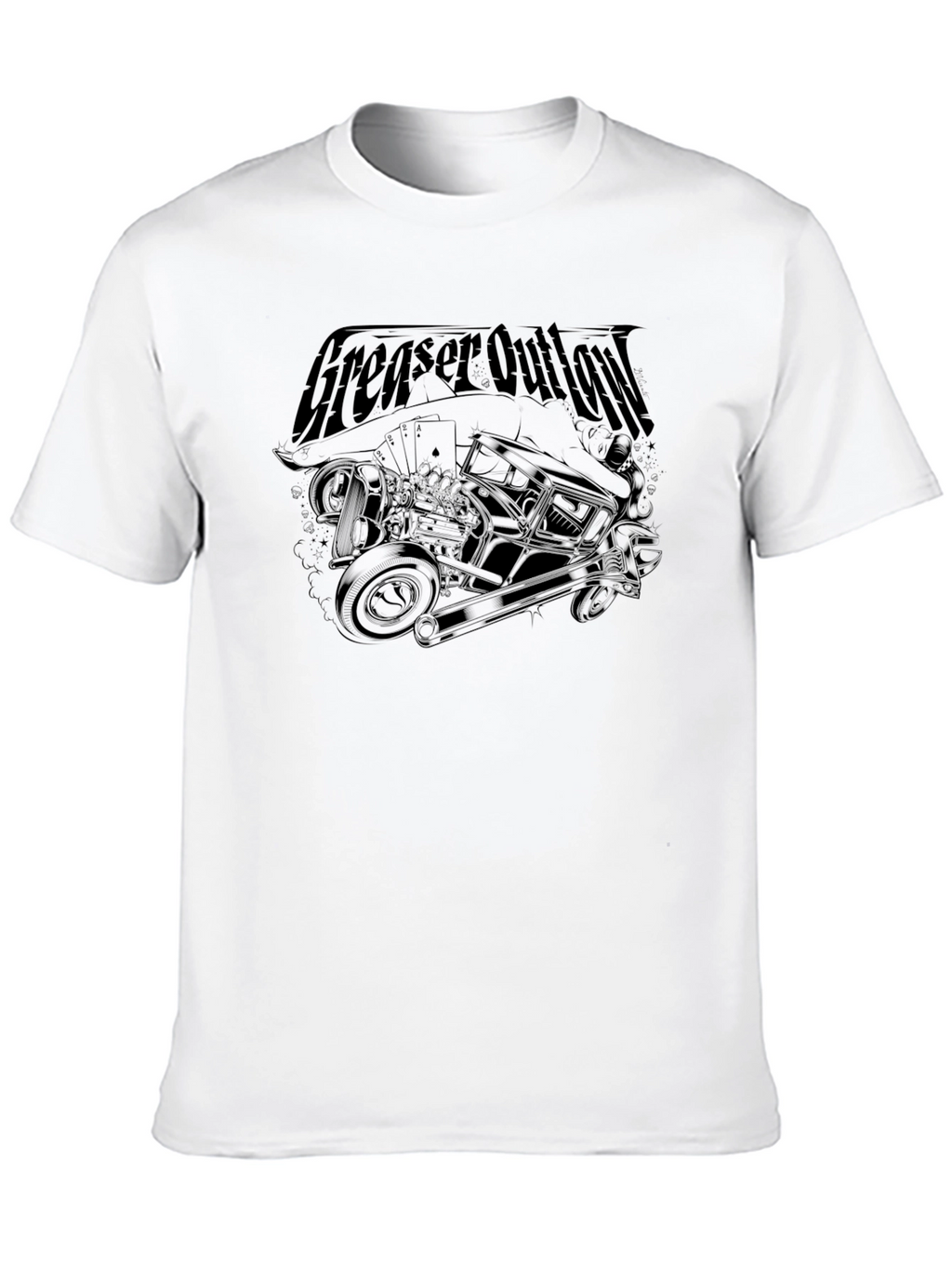 Greaser Outlaw Graphic T-Shirt - Classic Cool Tee