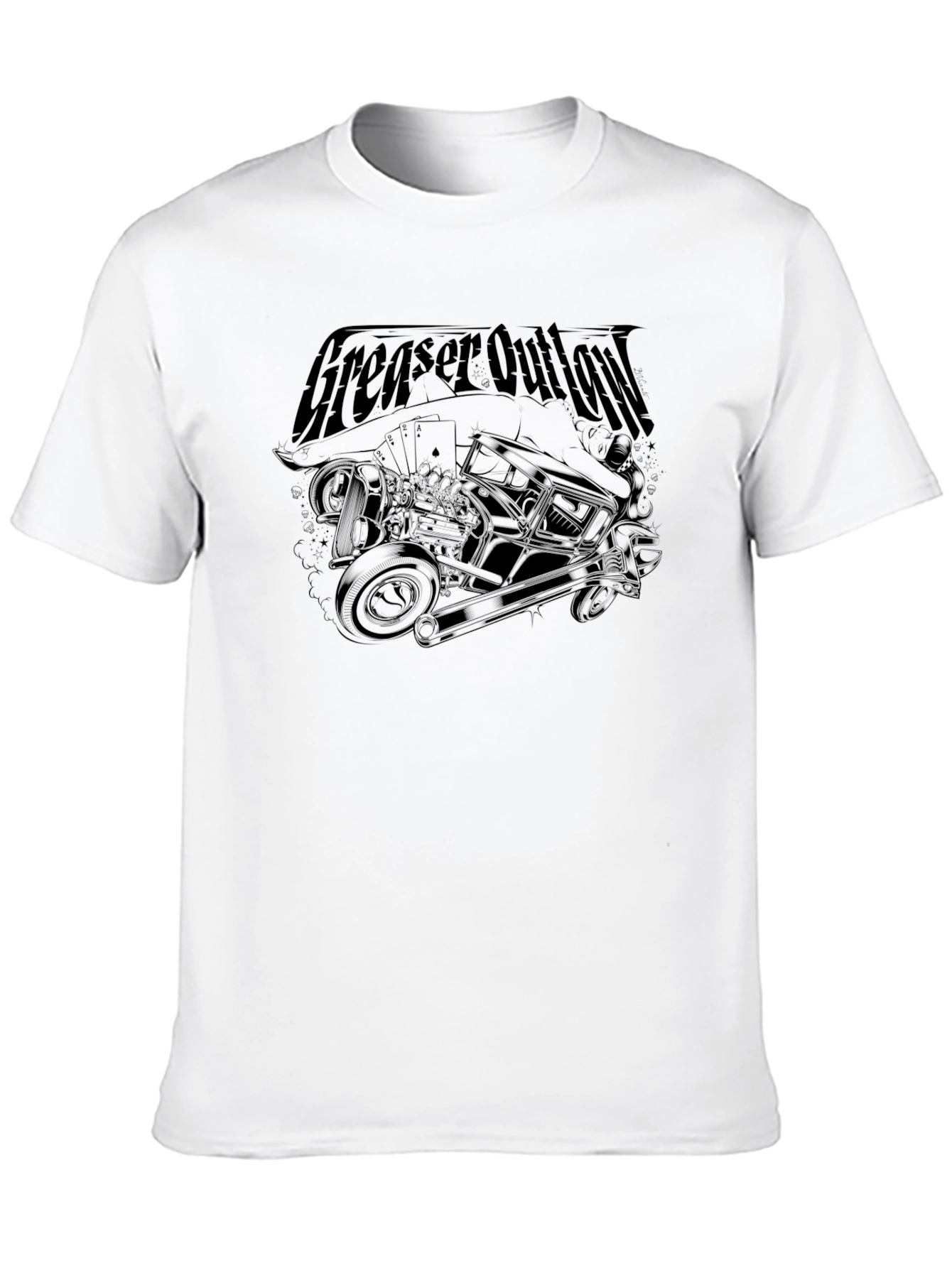 Greaser Outlaw Graphic T-Shirt - Classic Cool Tee