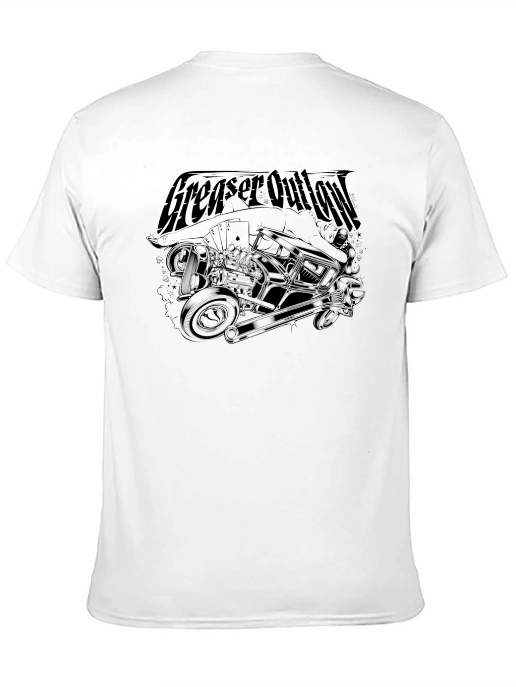 Greaser Outlaw Graphic T-Shirt - Classic Cool Tee
