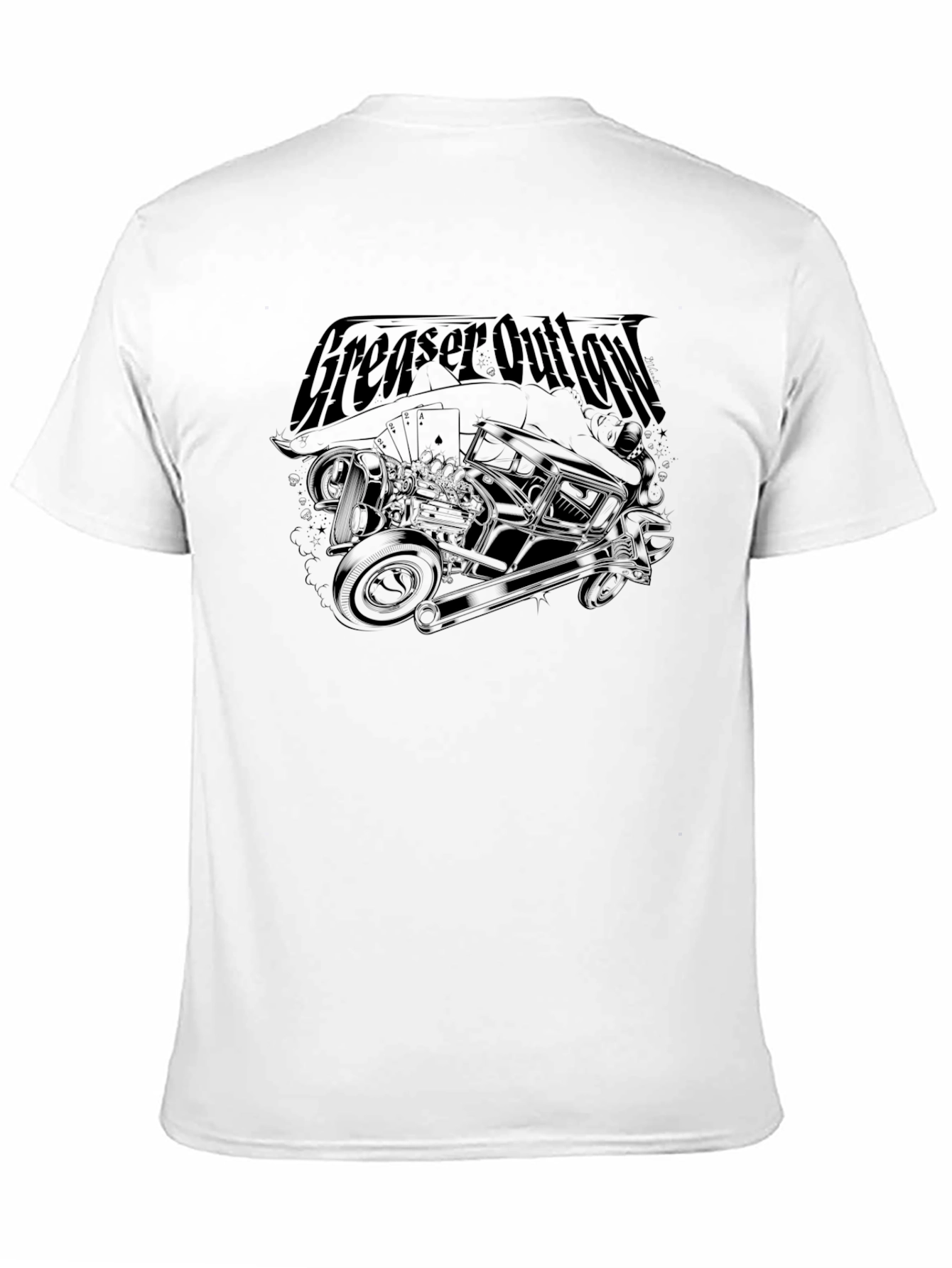 Greaser Outlaw Graphic T-Shirt - Classic Cool Tee