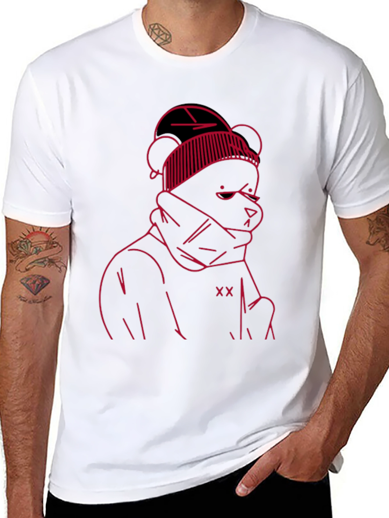 Graphic Bear Tee - Cool Streetwear Style