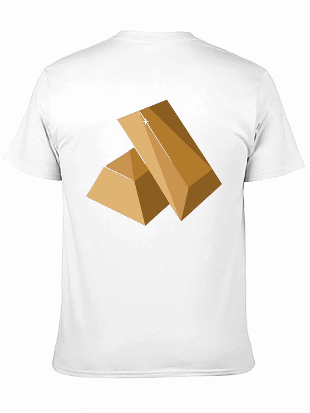 Geometric Pyramid Graphic Tee - Modern Style