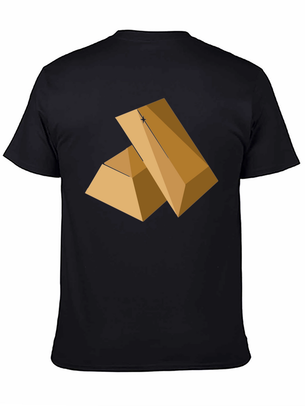 Geometric Pyramid Graphic Tee - Modern Style