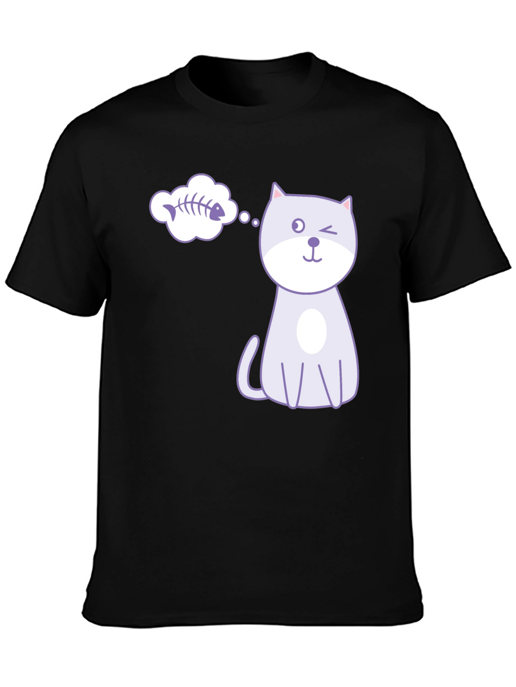 Winking Cat Fishbone Dream T-Shirt
