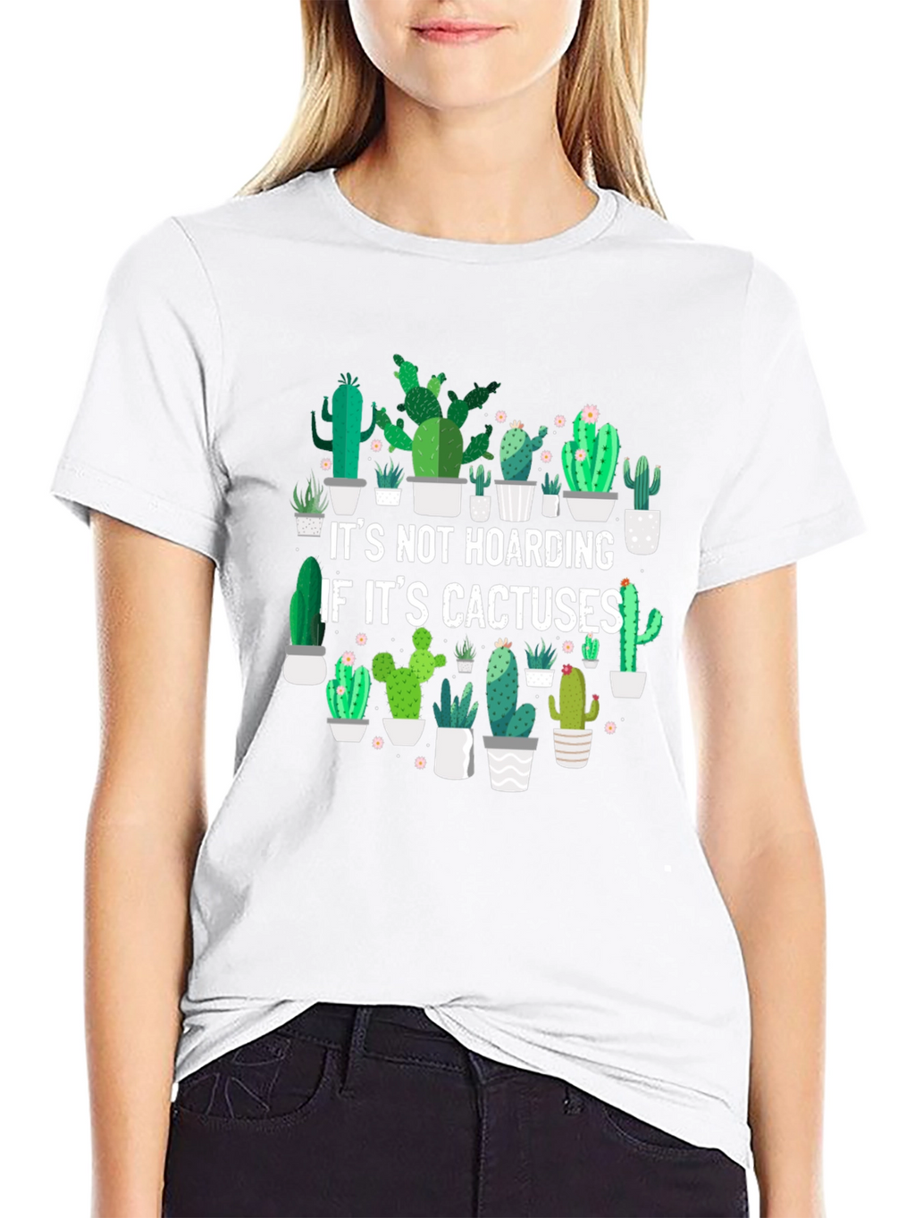 Cactus Lover Graphic Tee - Its Not Hoarding T-Shirt