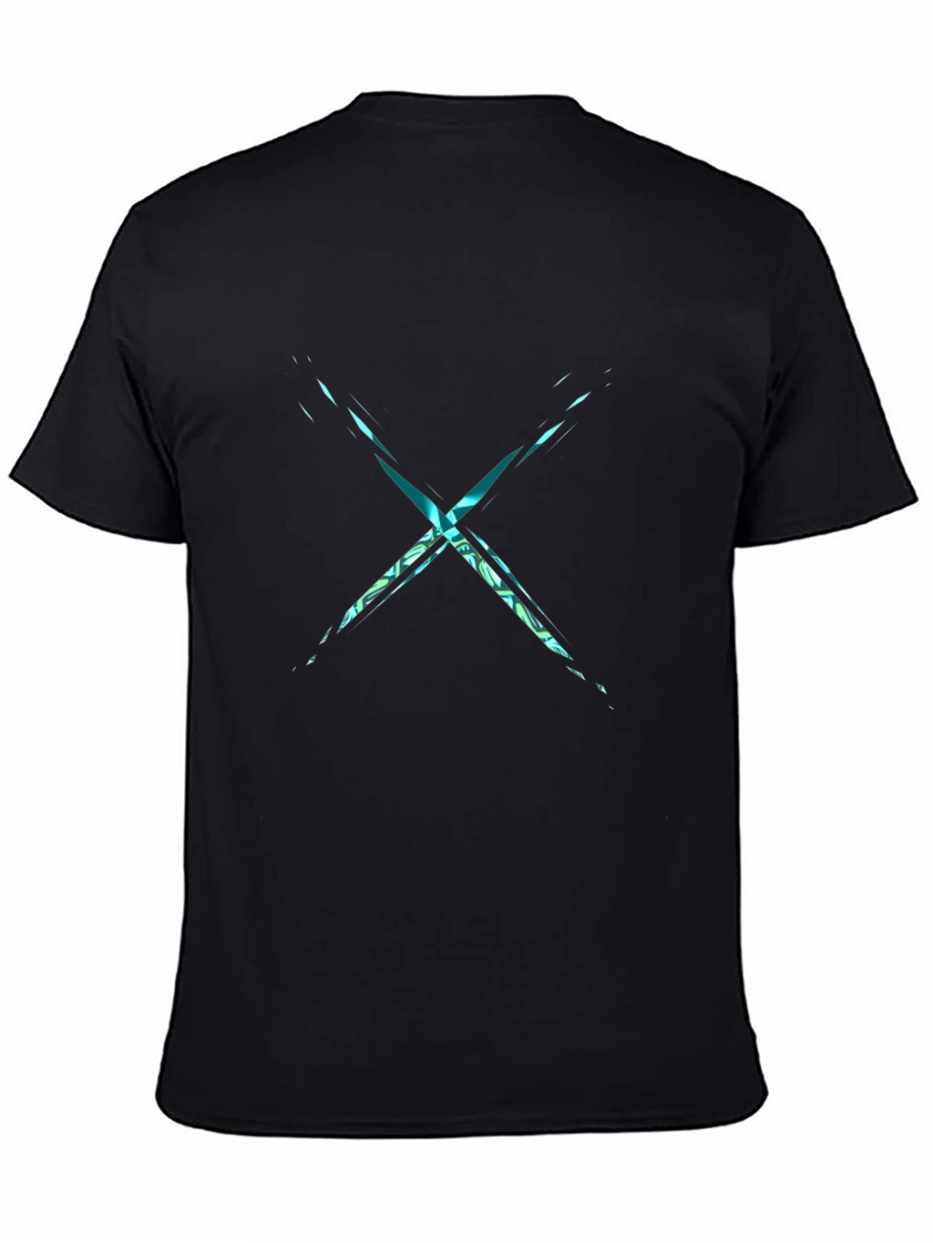 Abstract X Black T-Shirt