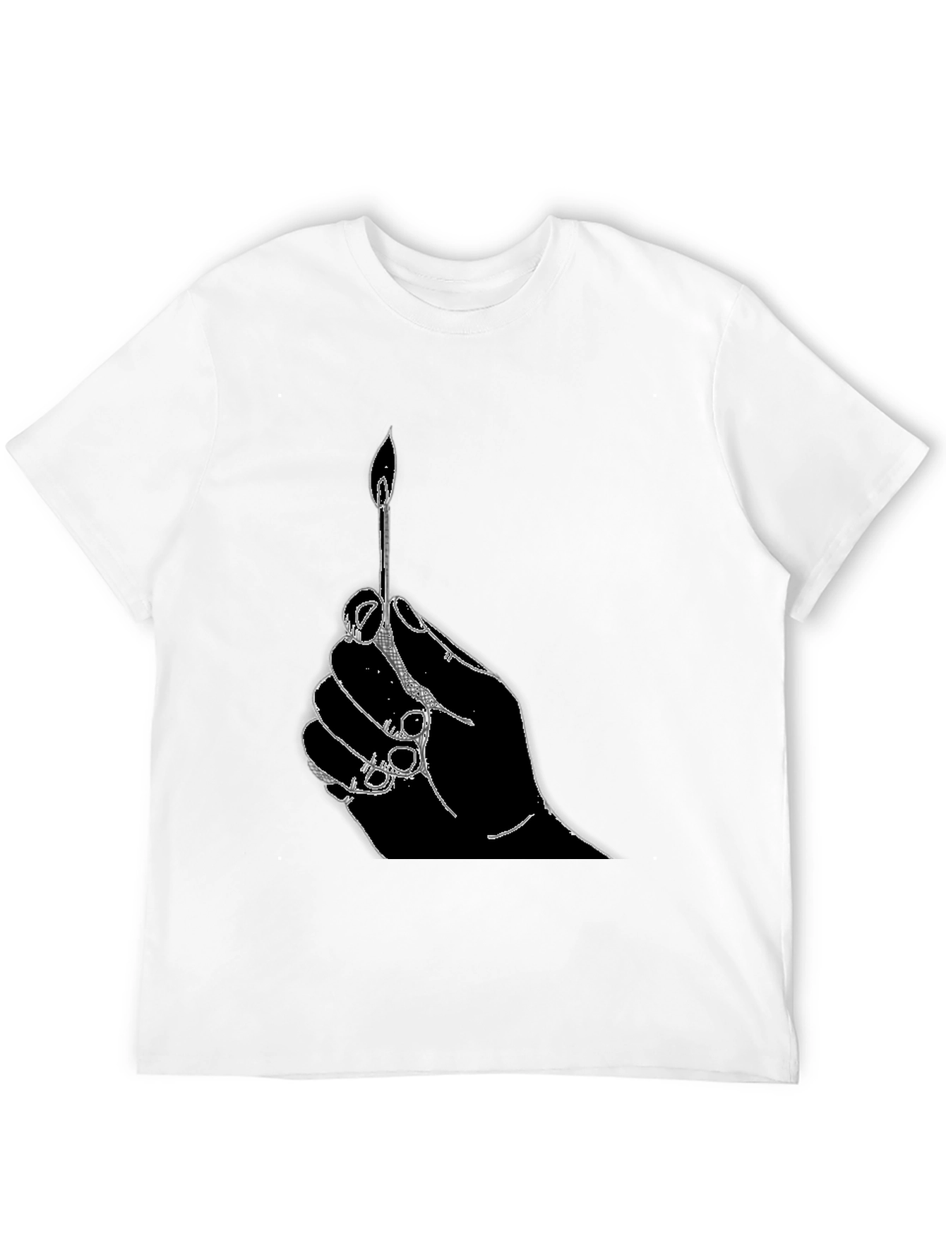 Hand Holding Matchstick T-Shirt