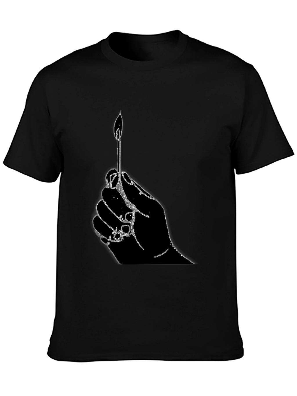 Hand Holding Matchstick T-Shirt