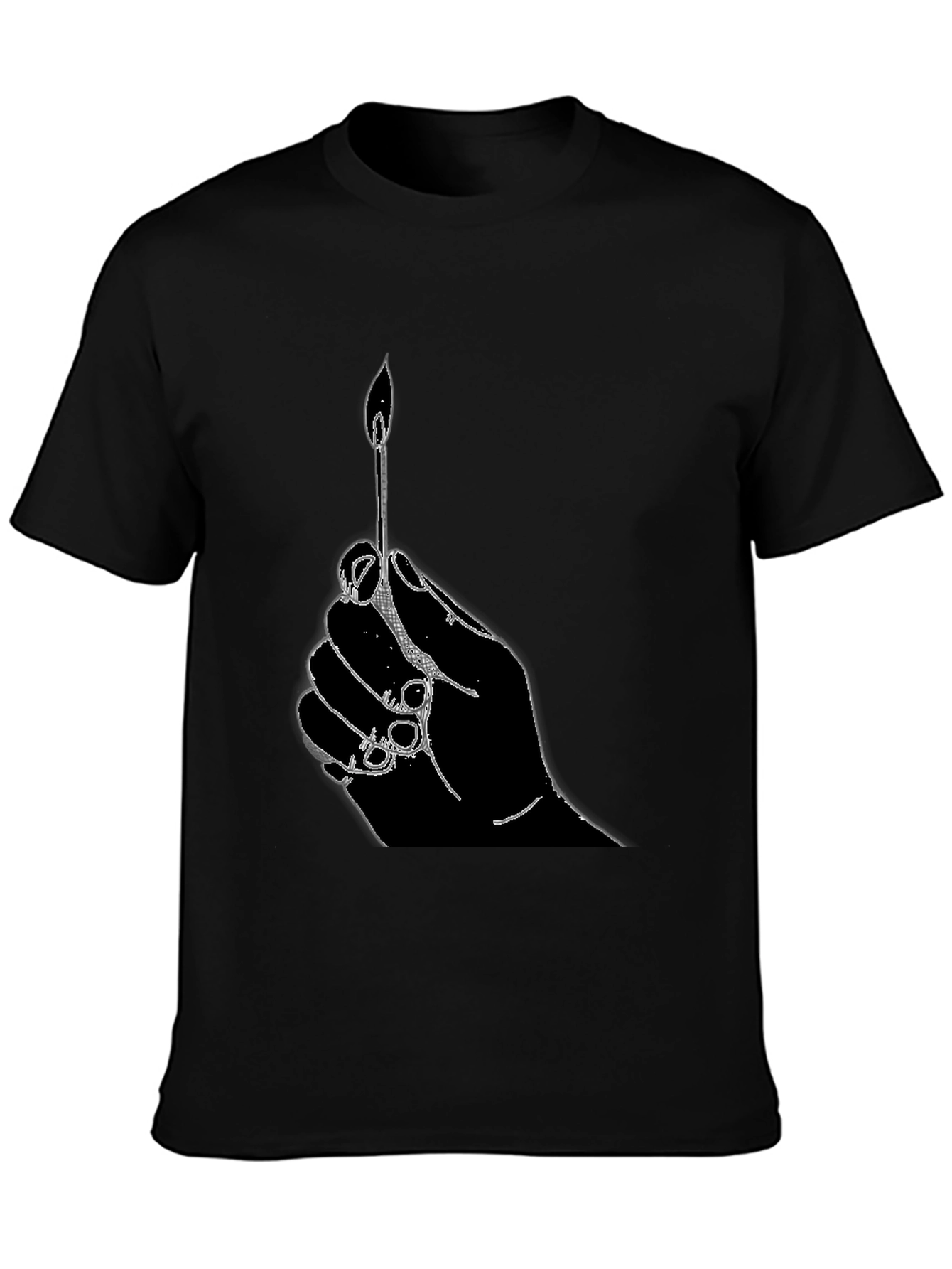 Hand Holding Matchstick T-Shirt