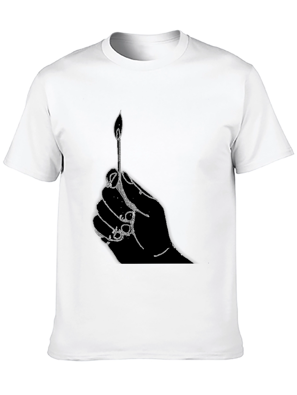 Hand Holding Matchstick T-Shirt