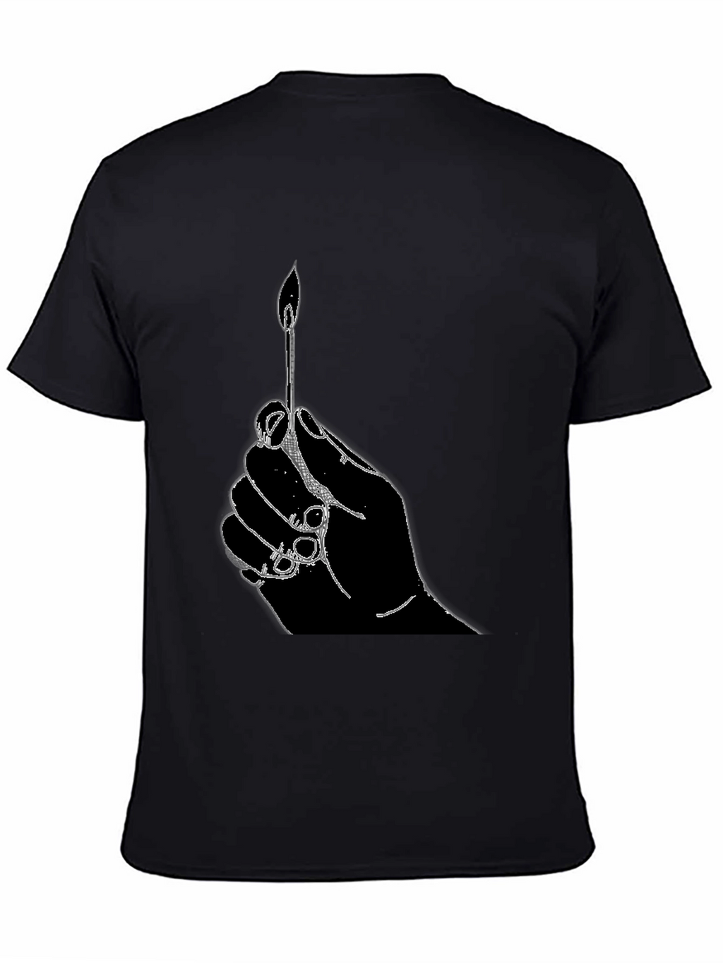 Hand Holding Matchstick T-Shirt