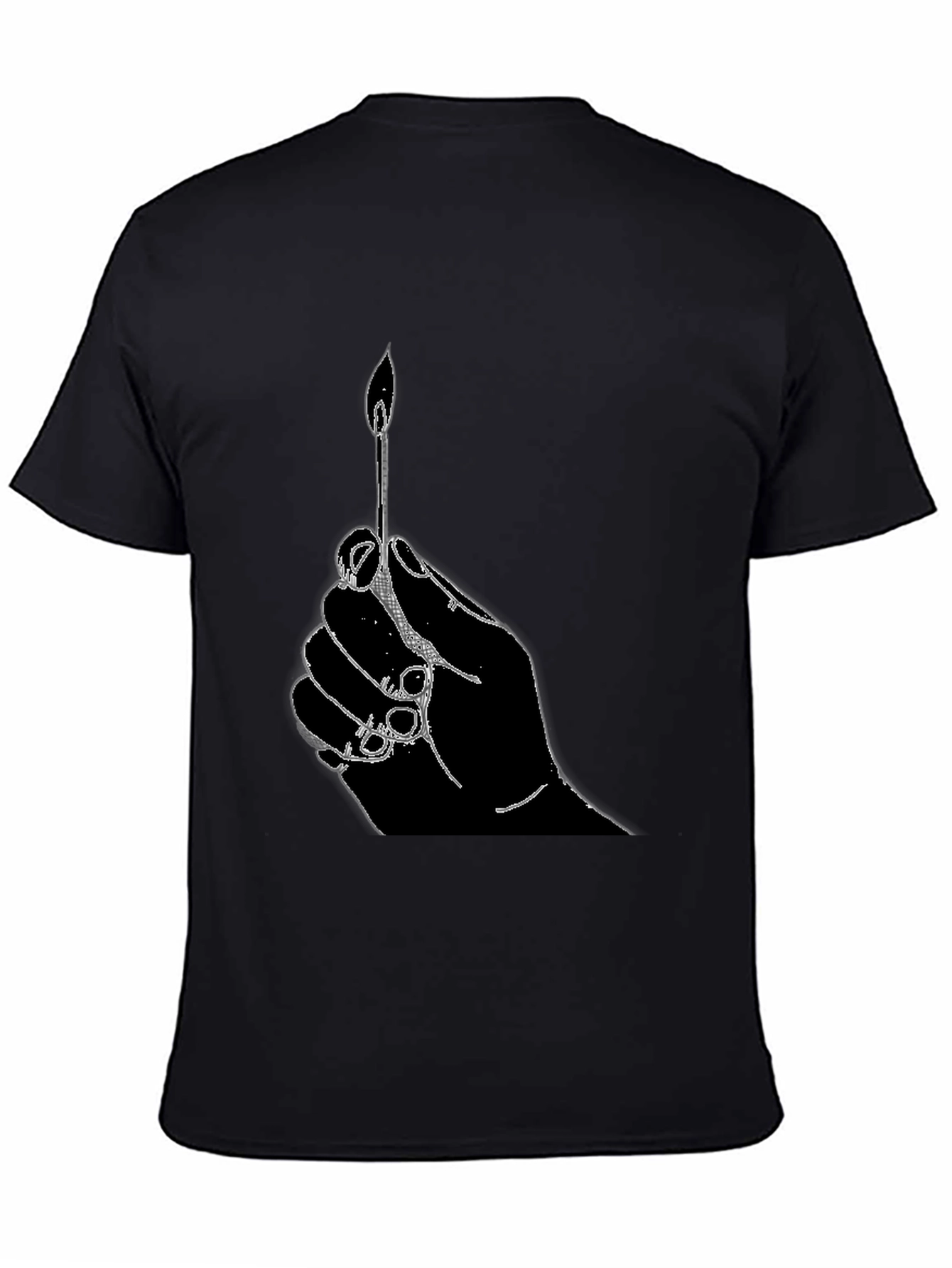 Hand Holding Matchstick T-Shirt