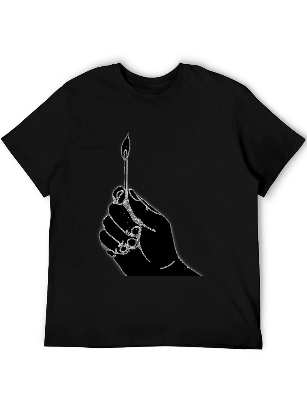Hand Holding Matchstick T-Shirt