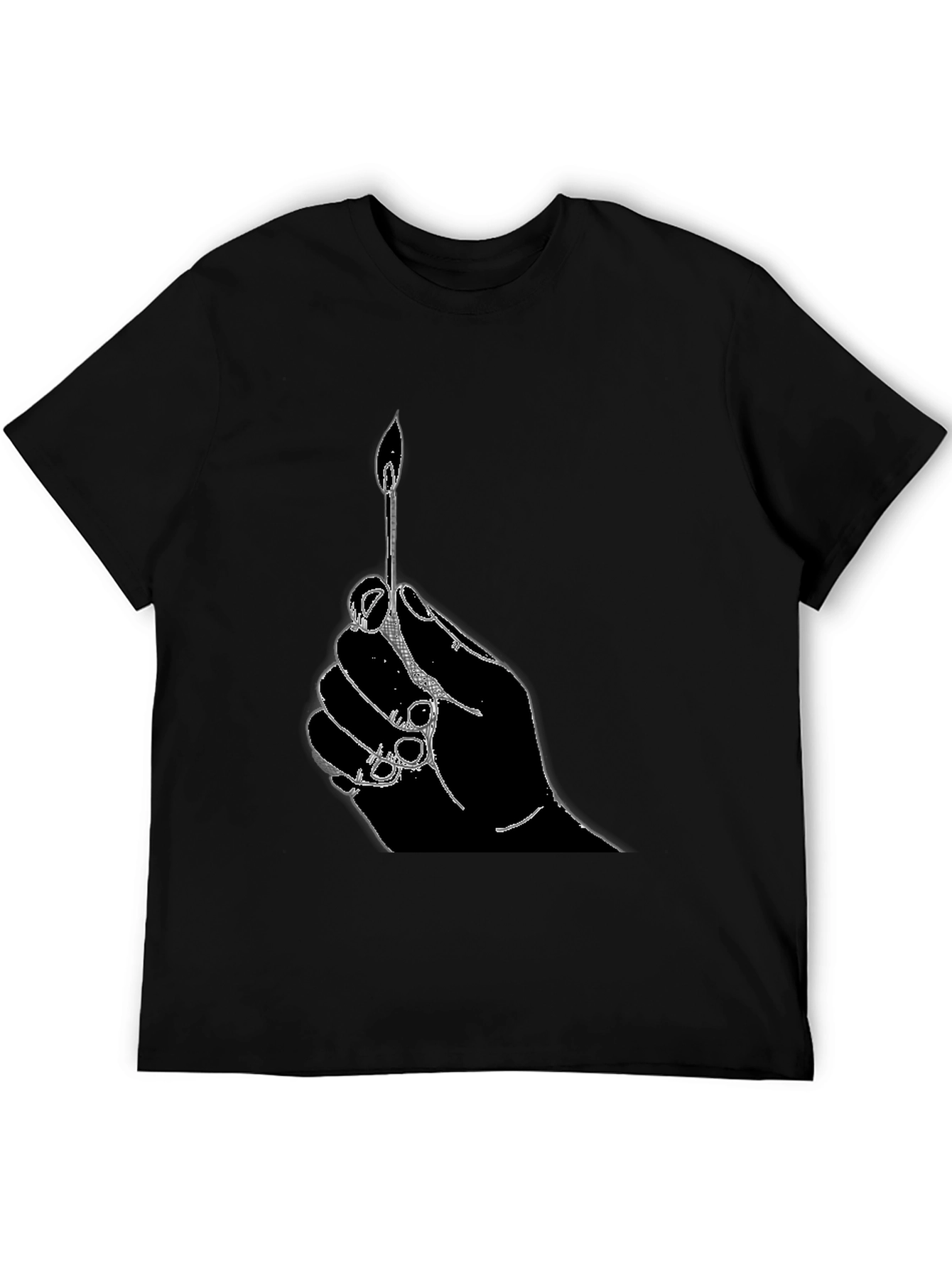 Hand Holding Matchstick T-Shirt