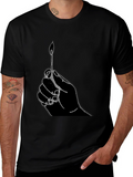 Hand Holding Matchstick T-Shirt