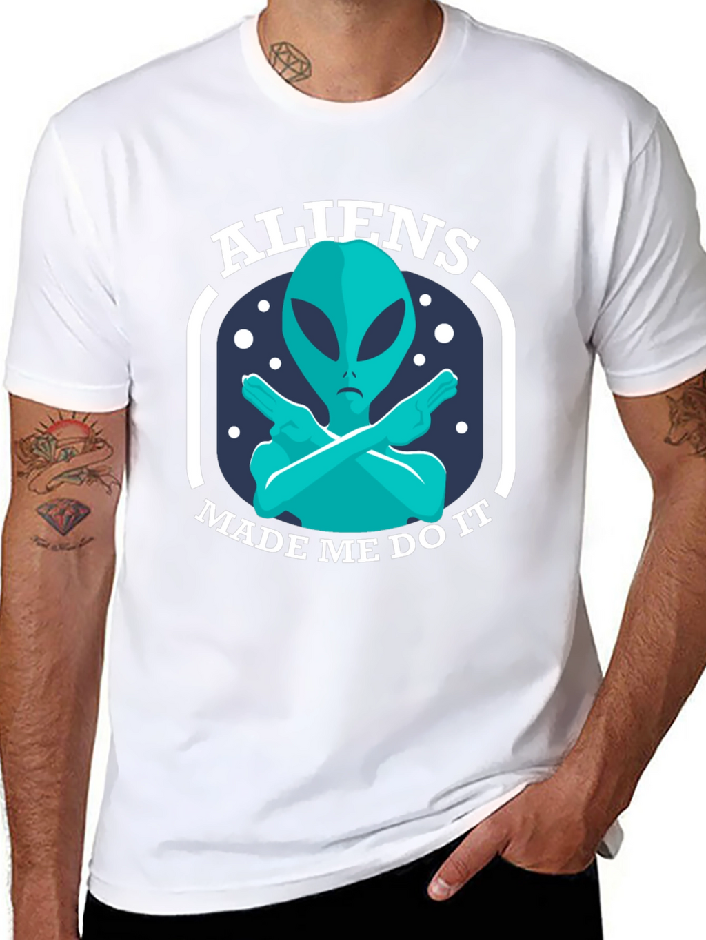 Aliens Made Me Do It Graphic Tee